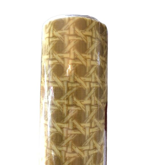 Vintage NOS 1978 MOD Golden Brown Bamboo RUBBERMAID‎ Shelf Liner - Picture 4 of 4